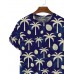 Men's Coconut Palm Tree Print Short Sleeve T-Shirt