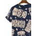 tiki icon print short-sleeve T-shirt